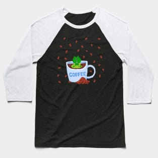 Coffee Frog Baseball T-Shirt